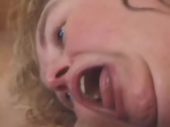 Guy drills obese busty lady on bed