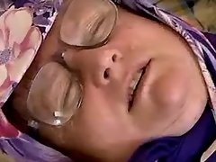 Mature fatty fucks and gets hot cum